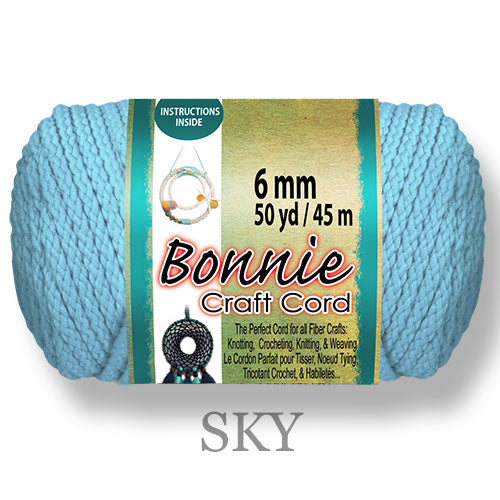 Lot de 2 cordons Bonnie Macram ? - 6 mm - Longueur : 100 yards Lot de 2 cordons Bonnie Macram ? - 6 mm - Longueur : 100 yards