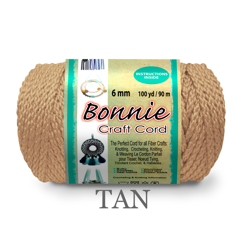 6mm Bonnie Braid 100 yard Macrame Cord