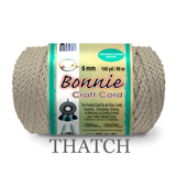 Bonnie Braid Macrame Cord 6mm, 100yd Spool, Braided Polypropylene, 43 Color Options, Wall Hangings, Plant Hangers, Home Decor