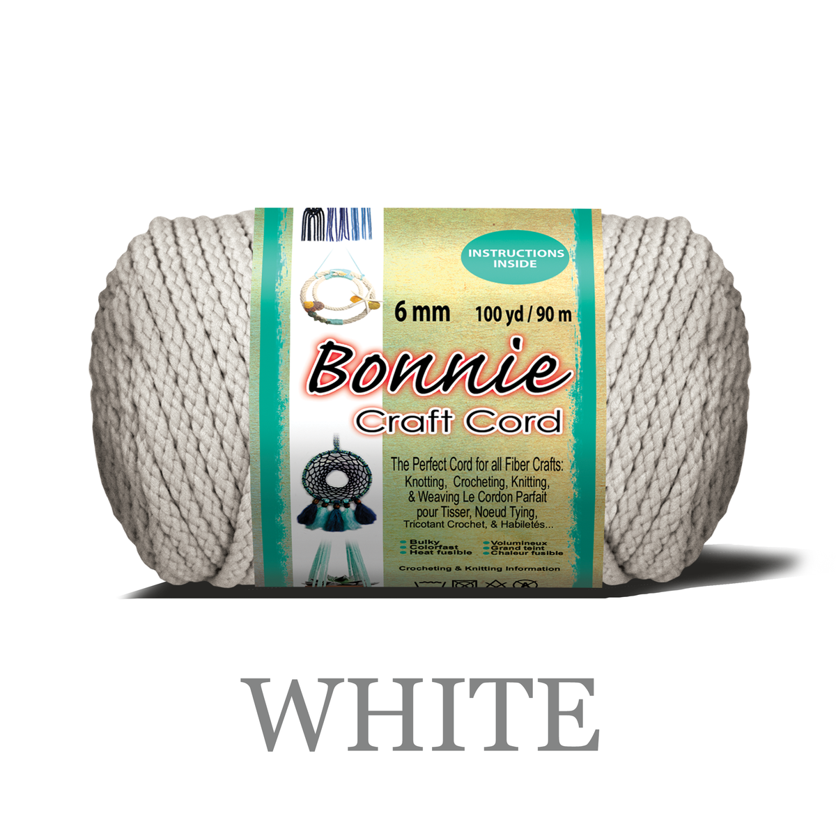 4mm Bonnie Braid cord 100 yards polypropylene macrame yarn 4mm Bonnie Braid cord 100 yards polypropylene macrame yarn