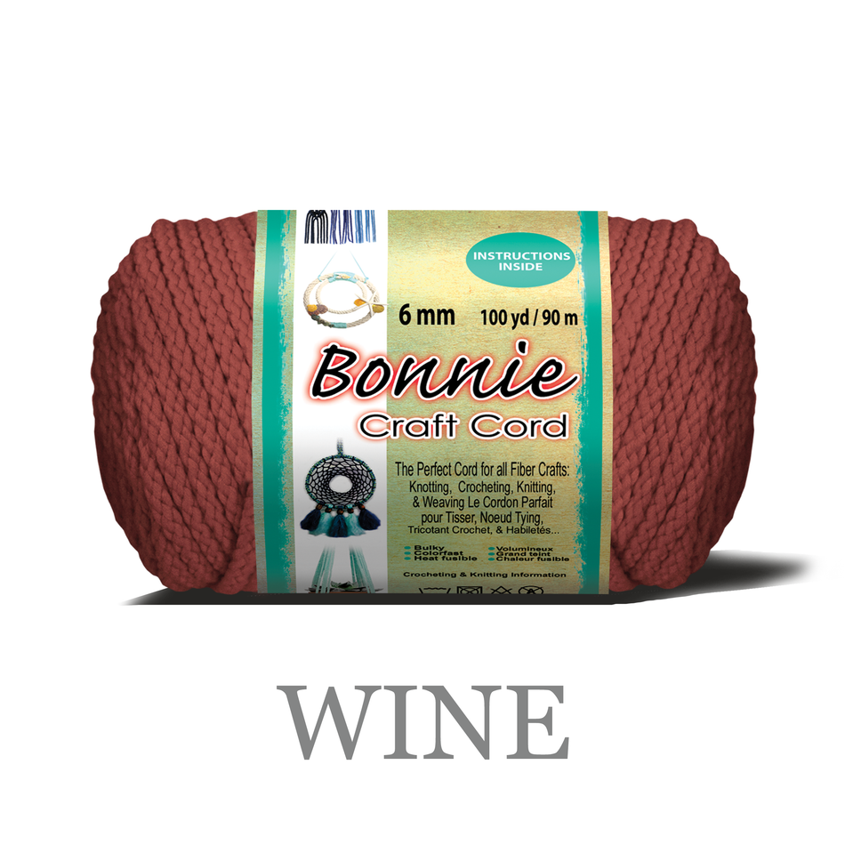 6mm Bonnie Braid 100 yard Macrame Cord