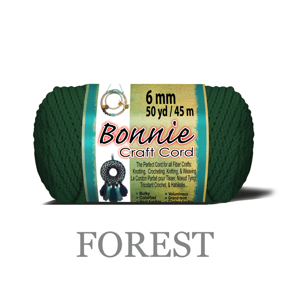 6mm Bonnie Braid 50 yard Macrame Cord