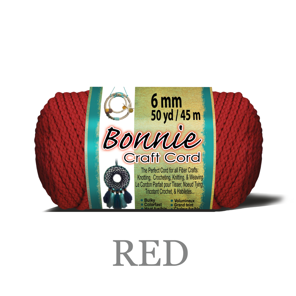 6mm Bonnie Braid 50 yard Macrame Cord