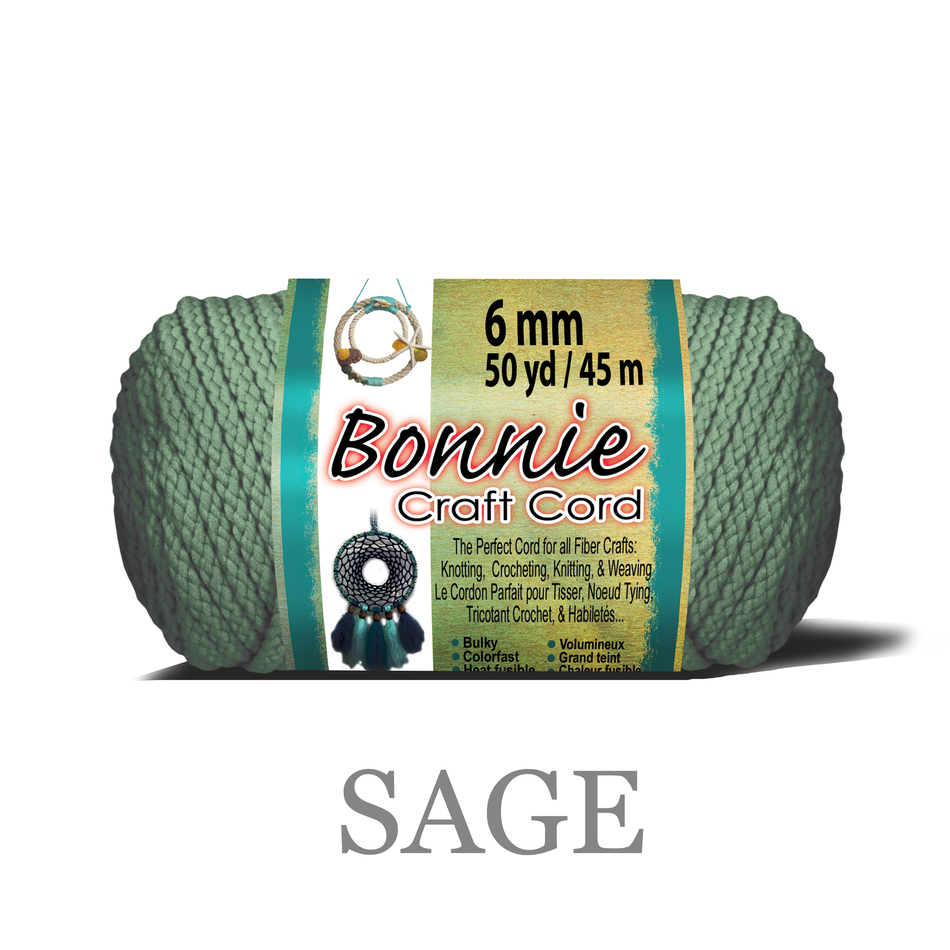 6mm Bonnie Braid 50 yard Macrame Cord