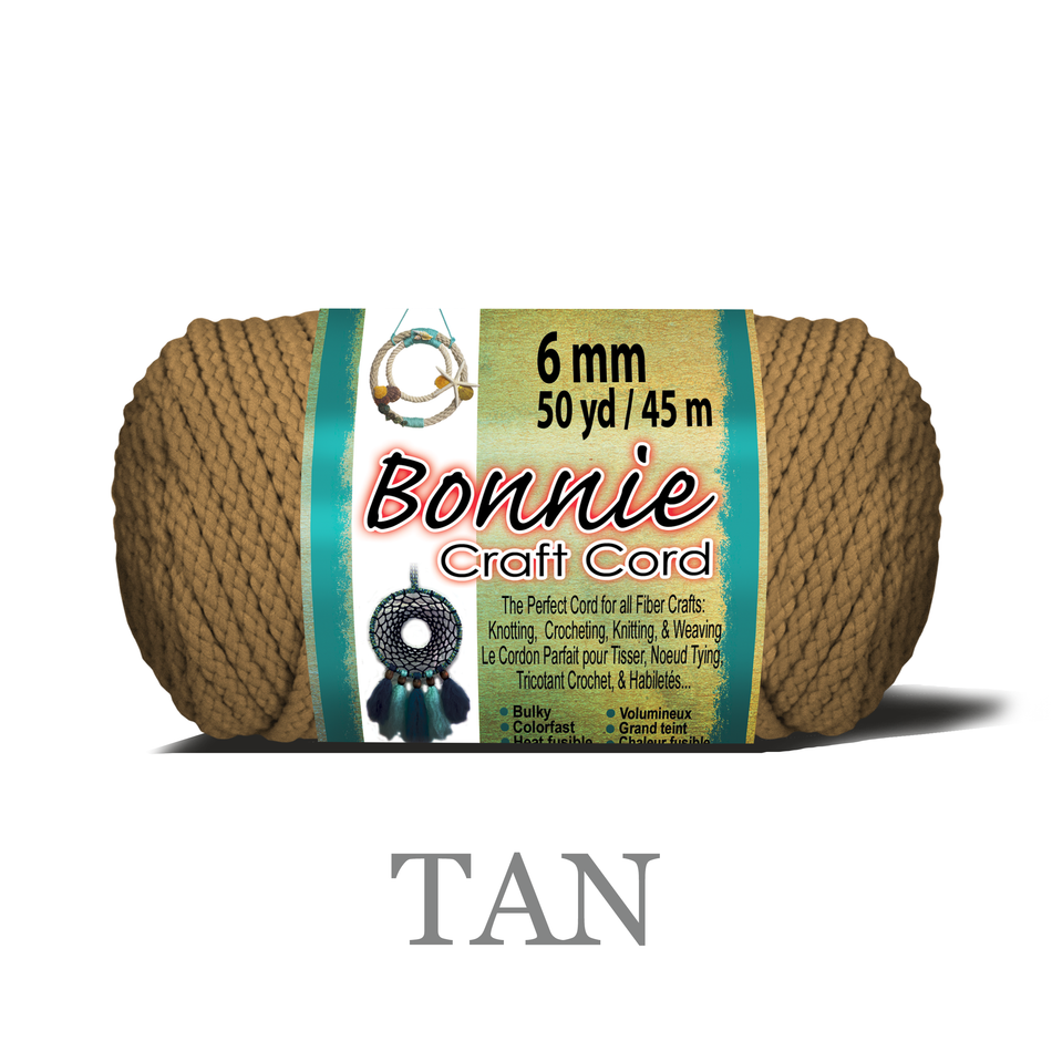 6mm Bonnie Braid 50 yard Macrame Cord