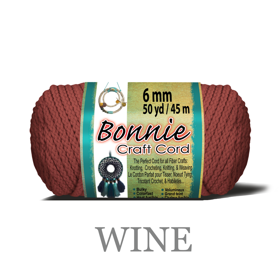 6mm Bonnie Braid 50 yard Macrame Cord