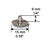 Candle Wick Tab Sustainers, Metal, 15mm or 20mm, 1000-Count, Soy Candles, Beeswax, DIY Candle Making