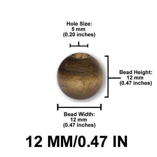 Wood Beads Round