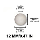 Round Wood Beads, 12mm to 38mm, 8 Color Options, Macrame Plant Hangers, Jewelry Making, Boho Wall Hangings