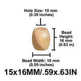 Barrel Wood Beads, 13mm or 16mm, 8 Color Options, Macrame Plant Hangers, Jewelry Making, Boho Wall Hangings