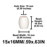 Barrel Wood Beads, 13mm or 16mm, 8 Color Options, Macrame Plant Hangers, Jewelry Making, Boho Wall Hangings