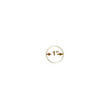 Brass-Plated Metal Craft Rings, 14 Sizes (1–18 in), Solid Ring, Macrame Frames, Dreamcatchers, Plant Hangers