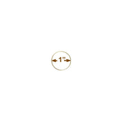 Brass-Plated Metal Craft Rings, 14 Sizes (1–18 in), Solid Ring, Macrame Frames, Dreamcatchers, Plant Hangers