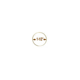 Brass-Plated Metal Craft Rings, 14 Sizes (1–18 in), Solid Ring, Macrame Frames, Dreamcatchers, Plant Hangers