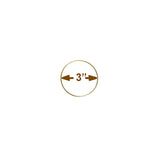 Brass-Plated Metal Craft Rings, 14 Sizes (1–18 in), Solid Ring, Macrame Frames, Dreamcatchers, Plant Hangers