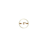 Brass-Plated Metal Craft Rings, 14 Sizes (1–18 in), Solid Ring, Macrame Frames, Dreamcatchers, Plant Hangers