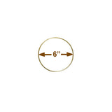 Brass-Plated Metal Craft Rings, 14 Sizes (1–18 in), Solid Ring, Macrame Frames, Dreamcatchers, Plant Hangers