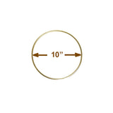 Brass-Plated Metal Craft Rings, 14 Sizes (1–18 in), Solid Ring, Macrame Frames, Dreamcatchers, Plant Hangers