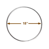 Brass-Plated Metal Craft Rings, 14 Sizes (1–18 in), Solid Ring, Macrame Frames, Dreamcatchers, Plant Hangers
