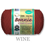 Bonnie Braid Macrame Cord 6mm, 100yd Spool, Braided Polypropylene, 43 Color Options, Wall Hangings, Plant Hangers, Home Decor