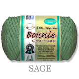 Bonnie Braid Macrame Cord 6mm, 100yd Spool, Braided Polypropylene, 43 Color Options, Wall Hangings, Plant Hangers, Home Decor