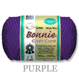 Bonnie Braid Macrame Cord 6mm, 100yd Spool, Braided Polypropylene, 43 Color Options, Wall Hangings, Plant Hangers, Home Decor