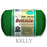 Bonnie Braid Macrame Cord 6mm, 100yd Spool, Braided Polypropylene, 43 Color Options, Wall Hangings, Plant Hangers, Home Decor