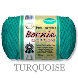 Bonnie Braid Macrame Cord 6mm, 100yd Spool, Braided Polypropylene, 43 Color Options, Wall Hangings, Plant Hangers, Home Decor
