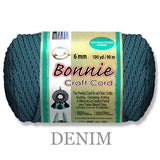 Bonnie Braid Macrame Cord 6mm, 100yd Spool, Braided Polypropylene, 43 Color Options, Wall Hangings, Plant Hangers, Home Decor