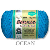 Bonnie Braid Macrame Cord 6mm, 100yd Spool, Braided Polypropylene, 43 Color Options, Wall Hangings, Plant Hangers, Home Decor