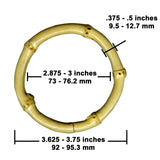 Bamboo Craft Rings, Natural Finish, 3 Size Options (3.5–6.25 inch), Dreamcatchers, Macrame Wall Art, Plant Hangers