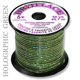 Britelace Holographic Flat Plastic Lacing, 9 Color Options, Friendship Bracelets, Keychains, Lanyards, Kids Crafts