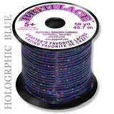 Britelace Holographic Flat Plastic Lacing, 9 Color Options, Friendship Bracelets, Keychains, Lanyards, Kids Crafts