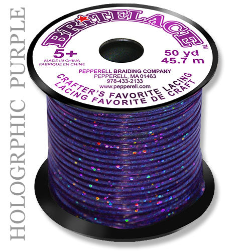 Britelace & Britelace Tie Dye PVC Holographic Plastic Lacing for
