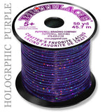 Britelace Holographic Flat Plastic Lacing, 9 Color Options, Friendship Bracelets, Keychains, Lanyards, Kids Crafts