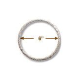 Cotton-Wrapped Craft Rings, 4 Sizes (6–12 in), Natural Fiber, Macrame Wall Hangings, Dreamcatchers, Plant Hangers