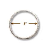 Cotton-Wrapped Craft Rings, 4 Sizes (6–12 in), Natural Fiber, Macrame Wall Hangings, Dreamcatchers, Plant Hangers