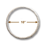 Cotton-Wrapped Craft Rings, 4 Sizes (6–12 in), Natural Fiber, Macrame Wall Hangings, Dreamcatchers, Plant Hangers