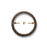 Jute-Wrapped Craft Rings, 4 Sizes (6–12 in), Natural Fiber, Macrame Wall Hangings, Dreamcatchers, Wreaths