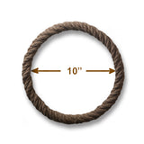 Jute-Wrapped Craft Rings, 4 Sizes (6–12 in), Natural Fiber, Macrame Wall Hangings, Dreamcatchers, Wreaths
