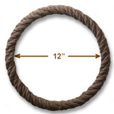 Jute-Wrapped Craft Rings, 4 Sizes (6–12 in), Natural Fiber, Macrame Wall Hangings, Dreamcatchers, Wreaths