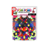 Pom Poms 300-Count Assortment, 6 Color Mix Options, Kids Crafts, School Art Projects, Decoration Making