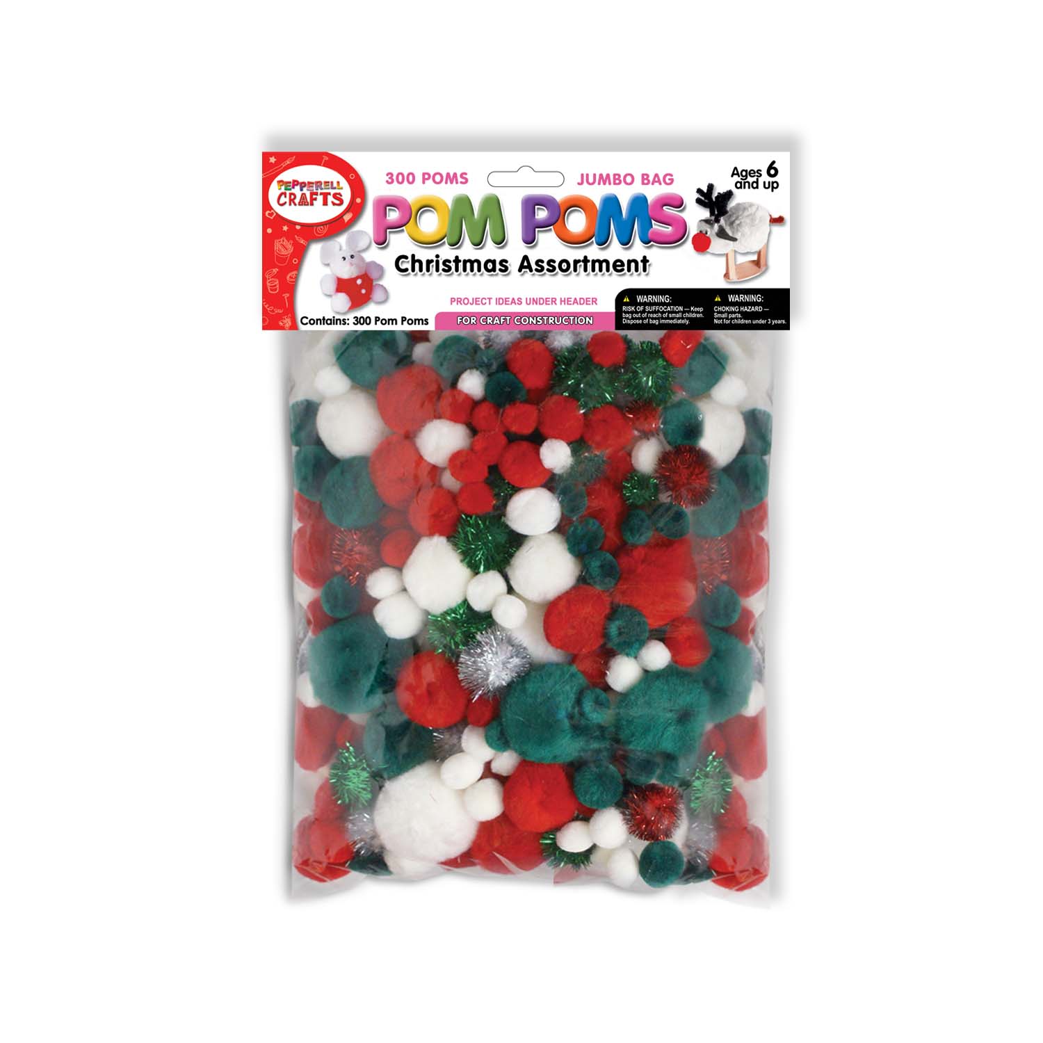 300 Count Pom Pom Assortments – Pepperell Crafts