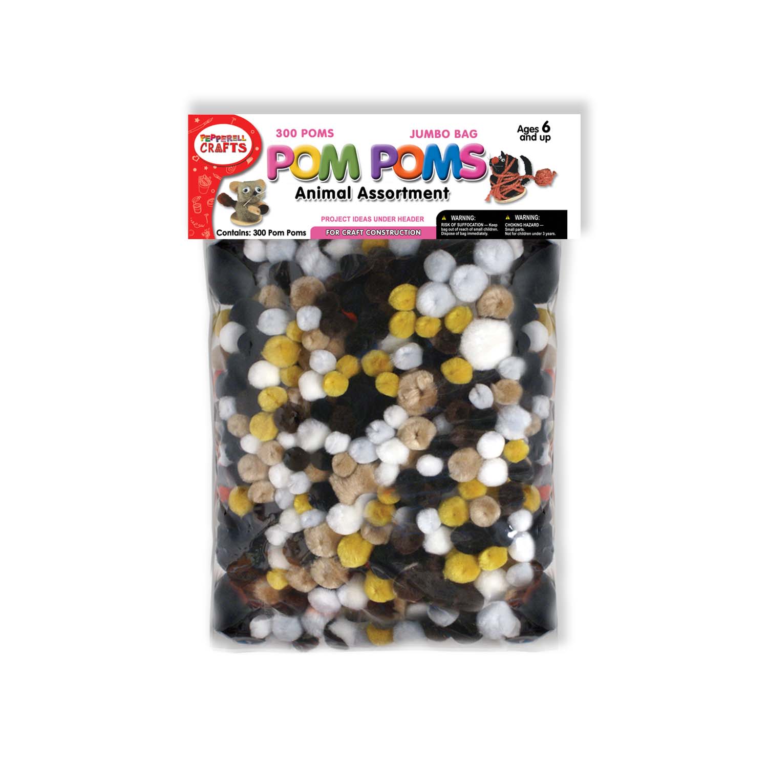 300 Count Pom Pom Assortments – Pepperell Crafts