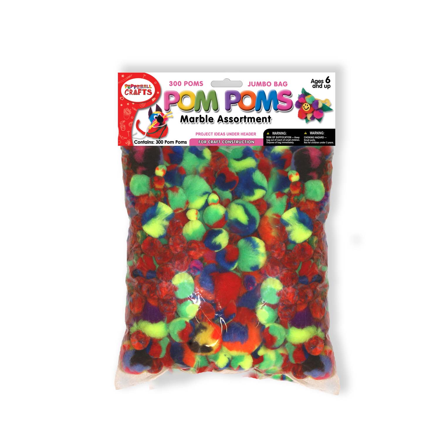 300 Count Pom Pom Assortments – Pepperell Crafts