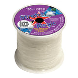 Stretch Magic Elastic Cord, 100m Bulk Spool, 5 Sizes (.5mm–1mm), 3 Color Options, Bead Stringing, Bracelets, Jewelry Making