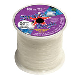 Stretch Magic Elastic Cord, 100m Bulk Spool, 5 Sizes (.5mm–1mm), 3 Color Options, Bead Stringing, Bracelets, Jewelry Making