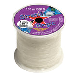 Stretch Magic Elastic Cord, 100m Bulk Spool, 5 Sizes (.5mm–1mm), 3 Color Options, Bead Stringing, Bracelets, Jewelry Making