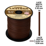 Faux Leather Craft Cord, 3/32 in (2.38mm) or 1/8 in (3.18mm), Brown, Tan, or Black, Jewelry Making, Dreamcatchers, Lanyards