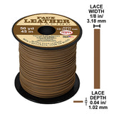 Faux Leather Craft Cord, 3/32 in (2.38mm) or 1/8 in (3.18mm), Brown, Tan, or Black, Jewelry Making, Dreamcatchers, Lanyards